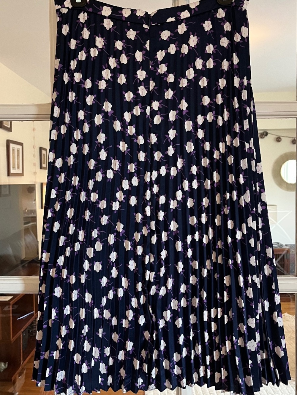 J. Crew Pleated Floral Skirt